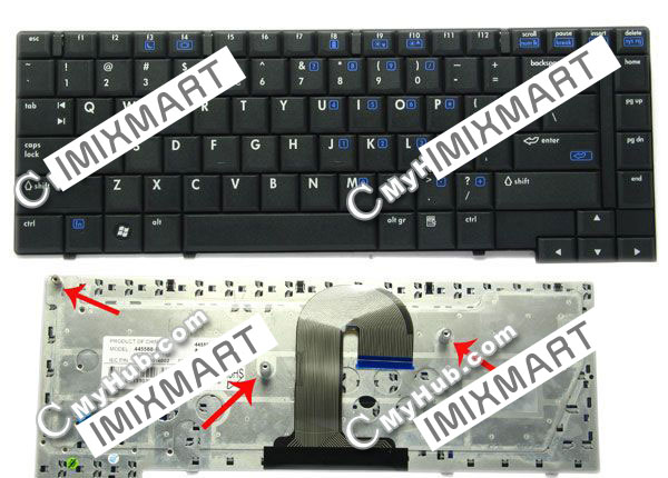 HP Compaq 6510b Series Keyboard 443922-B31 445588-B31 6037B0016002