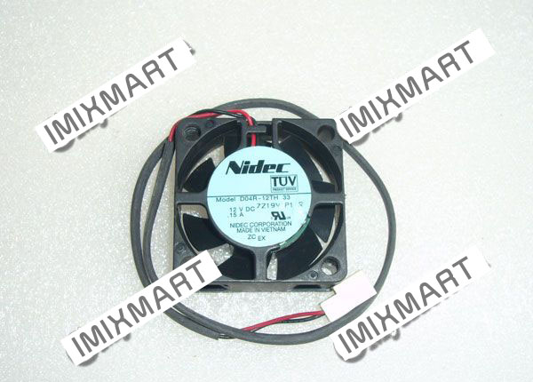 Nidec D04R-12TH 33 DC12V 0.15A 4015 4CM 40MM 40X40X15MM 2pin Cooling Fan