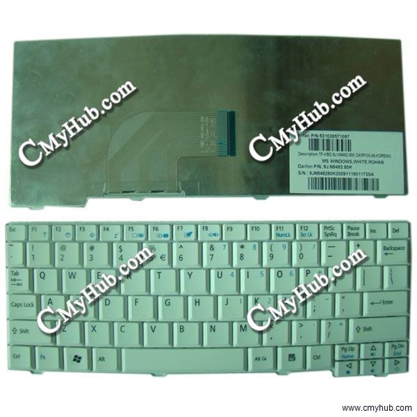 Acer Aspire One ZG5 Series Keyboard 9J.N9482.8OK 531026571097 9JN94828OK