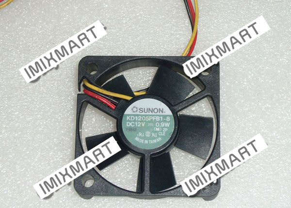 SUNON KD1205PFB1-8 DC12V 0.9W 5010 5CM 50MM 50X50X10MM 3pin Cooling Fan