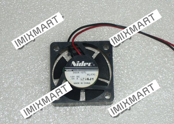 Nidec D03X-12TL 02(CX) DC12V 0.04A 3010 3cm 30mm 30x30x10mm 2pin Cooling Fan