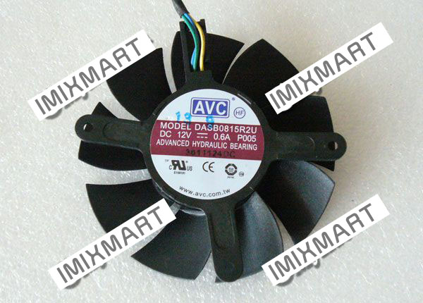 AVC DASB0815R2U Server Frameless Fan 75x75x15mm