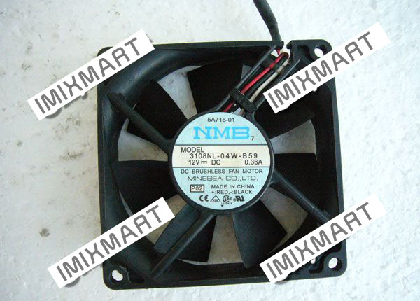 NMB 3108NL-04W-B59 Server Square Fan 80x80x20mm