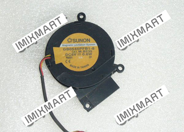 SUNON GB0545PFB1-8(2).M.B235 DC5V 0.6W 4010 4CM 40MM 40X40X10MM 3pin Cooling Fan