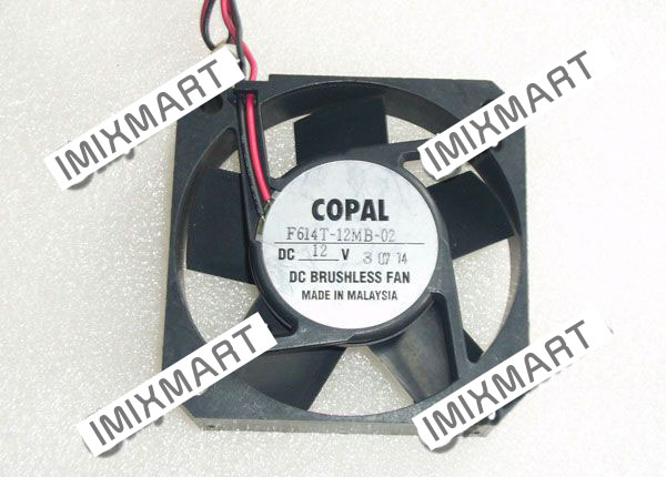 COPAL F614T-12MB-02 DC12V 6015 6CM 60MM 60X60X15MM 3pin Cooling Fan