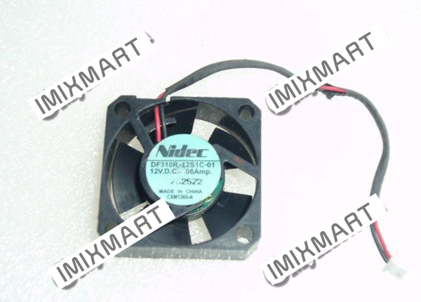 NIDEC DF310R-12S1C-01 3010 DC12V 0.06Amp 3010 3CM 30MM 30X30X10MM 2pin Cooling Fan