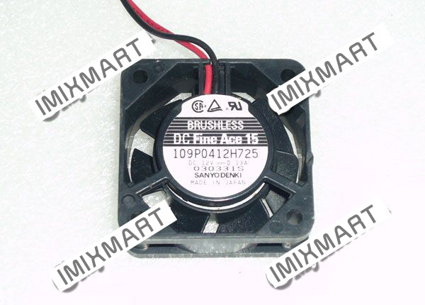 SANYO 109P0412H725 DC12V 0.13A 4015 4CM 40MM 40X40X15MM 4pin Cooling Fan
