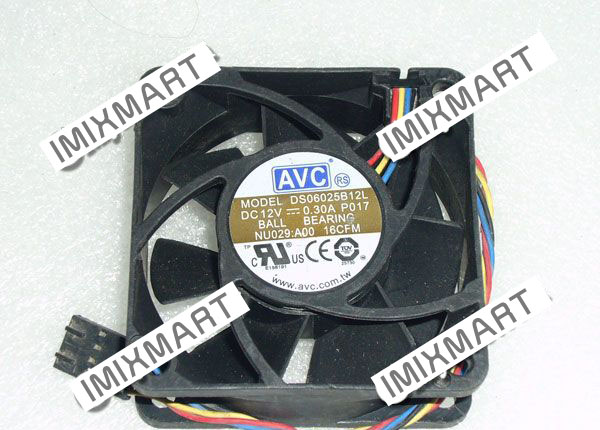 AVC DS06025B12L DC12V 0.30A 6025 6CM 60MM 60X60X25MM 4pin Cooling Fan