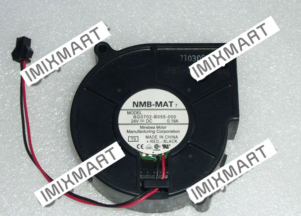 NMB-MAT BG0702-B055-000 DC24V 0.18A 7CM 2pin Cooling Fan