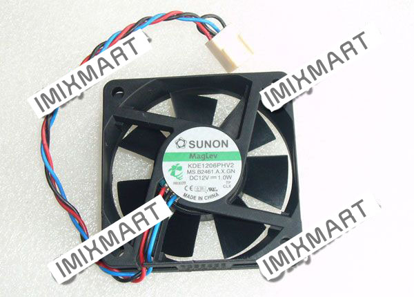 SUNON KDE1206PHV2 MS.B2461.A.X.GN DC12V 1.0W 60X60X15MM 4pin Cooling Fan