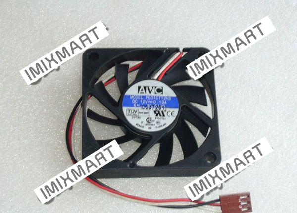 AVC F6010T12HS DC12V 0.19A 6010 6CM 60MM 60X60X10MM 3pin Cooling Fan