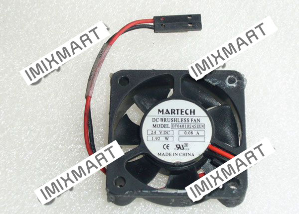 MARTECH DF0401024SEUN DC24V 0.08A 1.92W 4010 4CM 40MM 40X40X10MM 2pin Cooling Fan