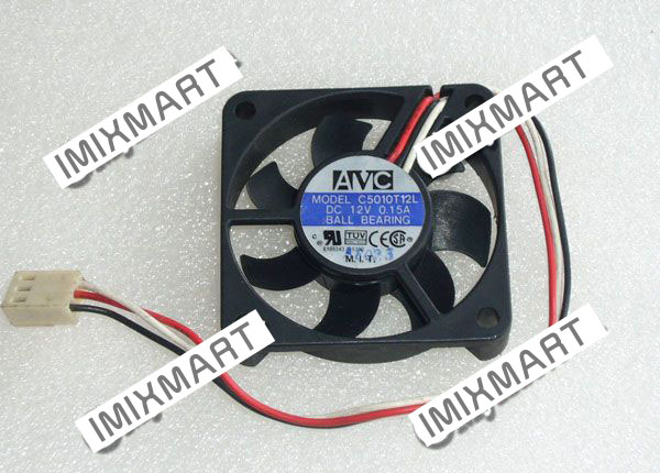 AVC C5010T12L DC12V 0.15A 5010 5CM 50MM 50X50X10MM 3pin Cooling Fan