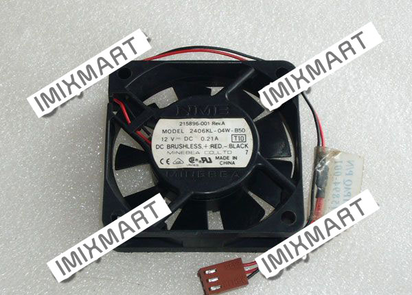 NMB 2406KL-04W-B50 DC12V 0.21A 6015 6cm 60mm 60X60X15MM 3pin Cooling Fan