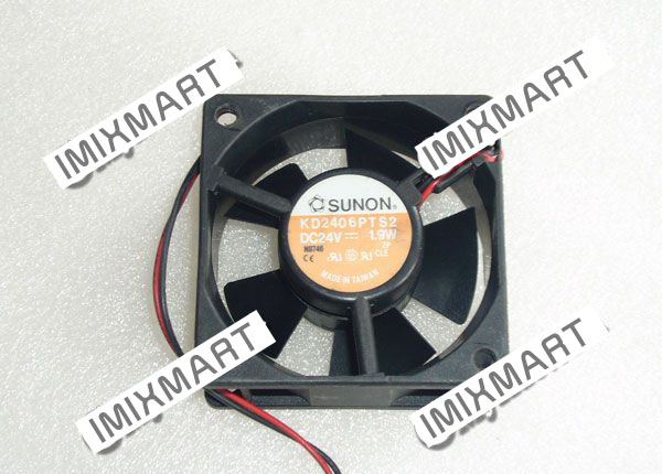 SUNON KD2406PTS2 DC24V 1.9W 6025 6CM 60MM 60X60X25MM 2pin Cooling Fan
