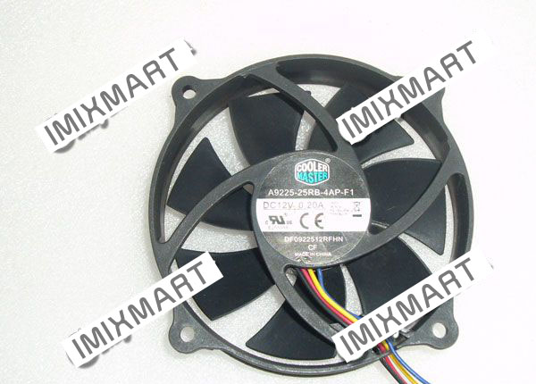 Cooler Master A9225-25RB-4AP-F1 DF0922512RFHN CF DC12V 0.20A 4PIN Cooling FAN