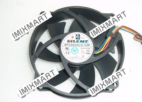 SilentMatic SFC9225LU-12P DC12V 0.22A 9525 4Pin 95mm Cooling FAN