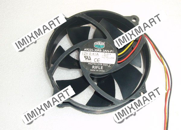 COOLER MASTER A9225-30RB-3AN-PI MGT9212YR-O25 DC12V 0.41A Cooling FAN