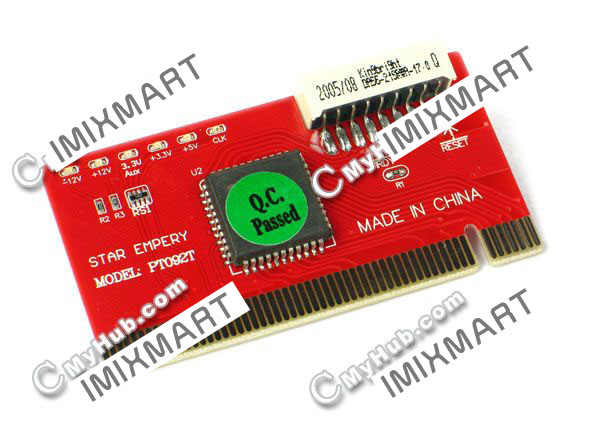PCI Diagnostic Analyzer. 2 Digit Display Post Card (Red)