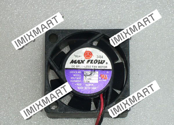 MAX FLOW 4020HD1SPL 4020 D1 12VDC 0.05A 4CM 40mm 40x40x20mm Cooling Fan