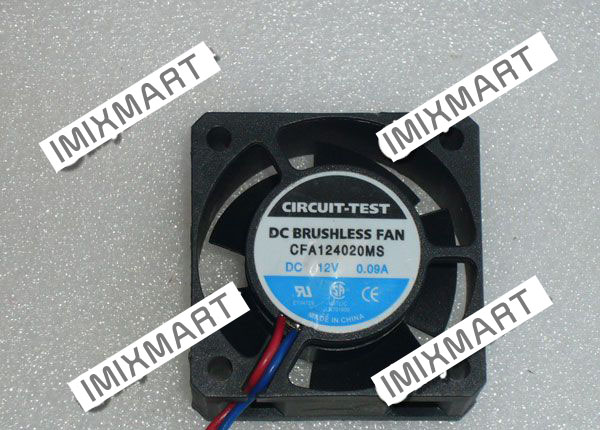CIRCUIT-TEST CFA124020MS DC12V 0.09A 4CM 40mm 40x40x20mm Cooling Fan