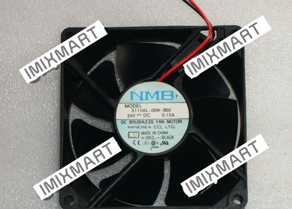 NMB-MAT 3110KL-05W-B50 L32 8025 8CM 80x80x25mm DC24V 0.15A Cooling Fan