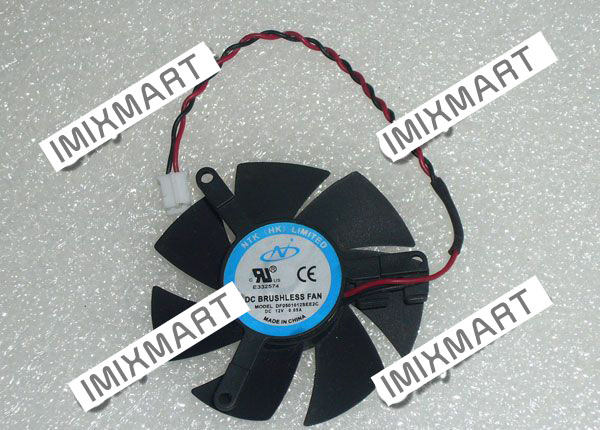 NTK DF0501012SEE2C DC12V 0.05A 5010 5CM 50MM 50X50X10MM 2pin Cooling Fan