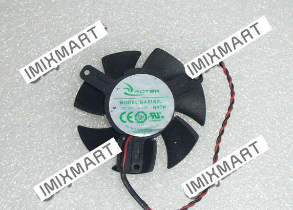 GA51S2L-NNTH DC12V 0.13A 5010 5CM 50MM 50X50X10MM 2pin Cooling Fan
