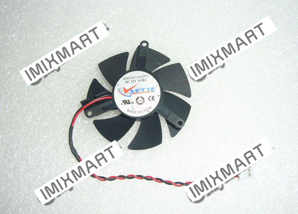 VETTE A5010S12S ZP DC12V 0.18A 5010 5CM 50MM 50X50X10MM 2pin Cooling Fan