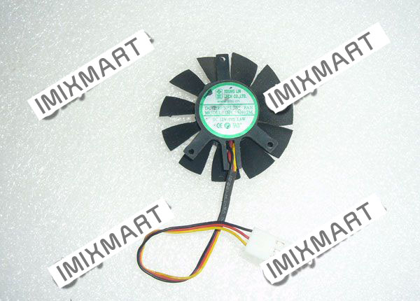 YOUNG LIN DFC500912M DC12V 1.6W 5010 5CM 50MM 50X50X10MM 3pin 3wire Cooling Fan