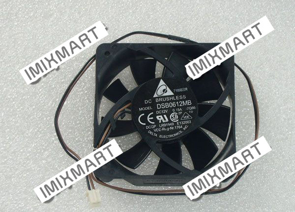 Delta DSB0612MB -7Q86 7Q86 DC12V 0.15A 6015 6CM 60mm 60x60x15mm Cooling Fan