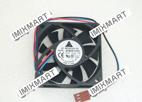 DELTA AFB0612HC-F00 DC12V 0.21A 3pin 6015 6cm 60mm 60x60x15mm 3pin Cooling Fan