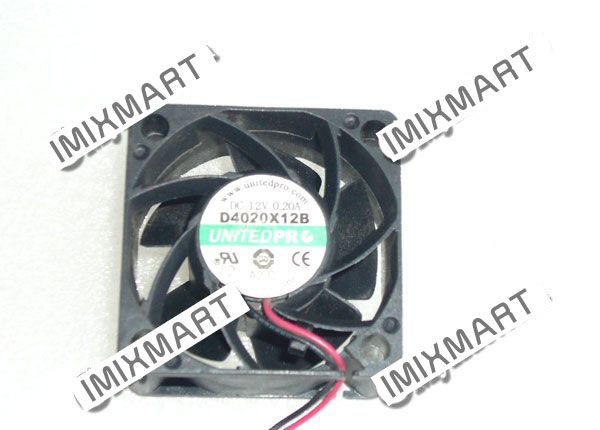 UNITEDPR D4020X12B DC12V 0.20A 4020 4CM 40mm 40X40X20mm 2pin cooling fan