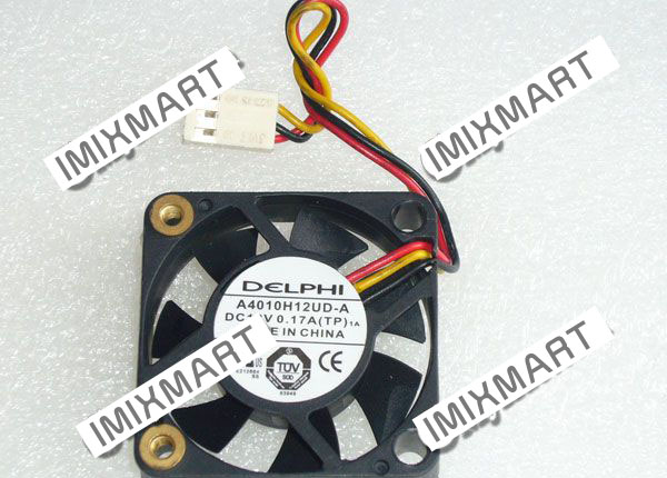 DELPHI A4010H12UD-A DC12V 0.17A 4010 4CM 40MM 40X40X10MM 3pin Cooling Fan