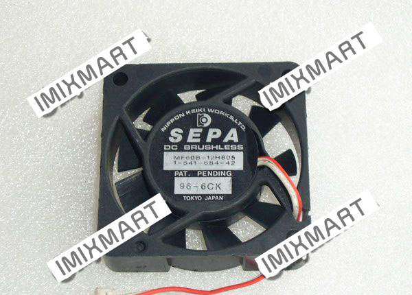 SEPA MF60B-12H805 6015 6CM 60MM 60X60X15MM 2pin Cooling Fan