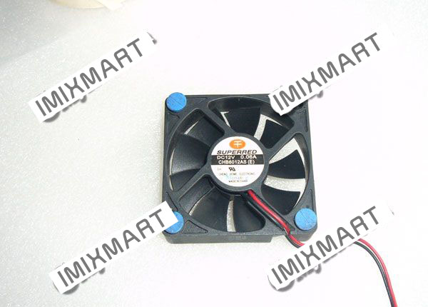 SUPERRED CHB6012AS(E) DC12V 0.06A 6015 6CM 60MM 60X60X15MM 2pin Cooling Fan