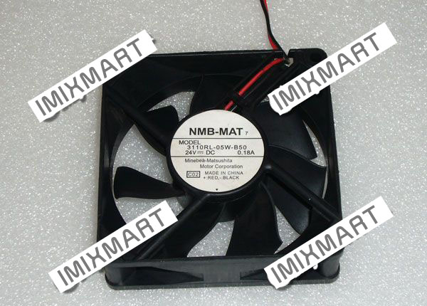 NMB-MAT 3110RL-05W-B50 C02 8025 DC24V 0.18A 8CM 2Pin Fan