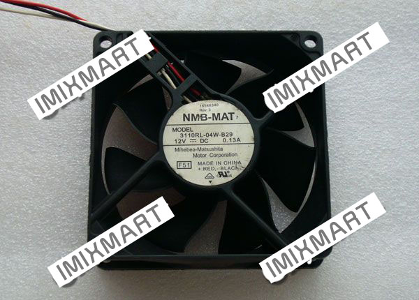 NMB 3110RL-04W-B29 F51 Server Square Fan 80x80x25mm