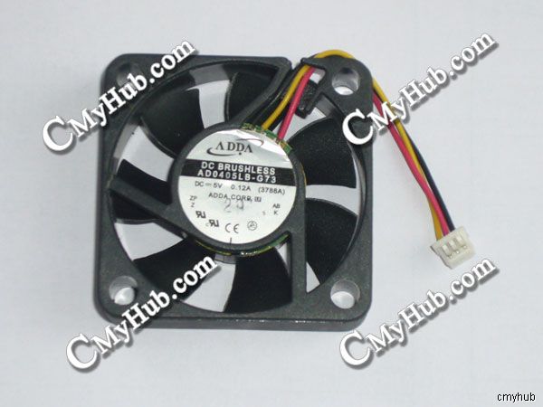 ADDA AD0405LB-G73 3788A DC5V 0.12A Power Cooling Fan 4CM 40mm 3Pin 40x40x10mm
