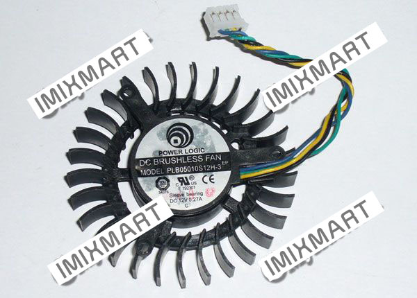Power Logic PLB05010S12H-3 Graphic Card Cooling Fan 55x55x13mm