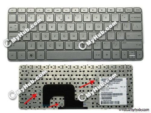 HP Mini 210-2000 Keyboard SG-38200-XUA 622344-031 55010F600-289-G
