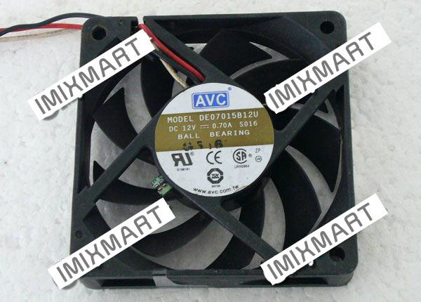 AVC DE07015B12U Server Square Fan 70x70x15mm