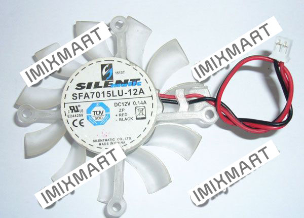 Silentmatic SFA7015LU-12A Server Frameless Fan 65x65x15mm