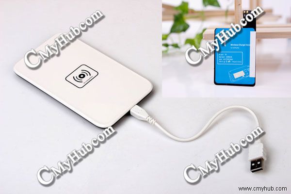 QI Wireless Charger Charging Pad + Receiver Samsung Galaxy S4 I9500