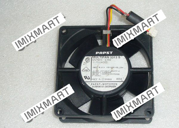 ebm-papst MULTIFAN 3312 S Server Square Fan 4374347 4547714 92X92X32mm