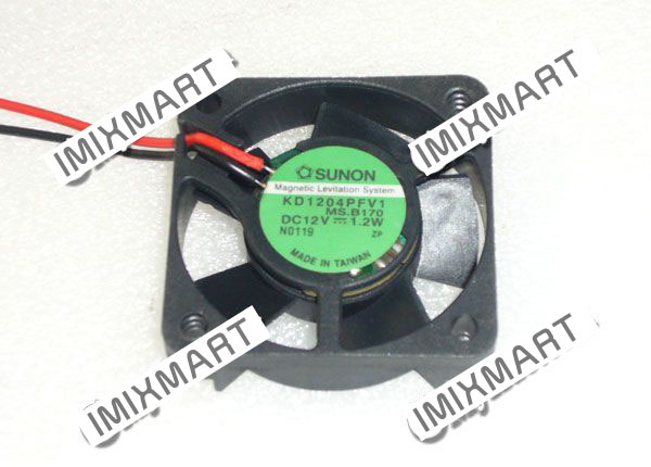 SUNON KD1204PFV1 MS.B170 DC12V 1.2W 2Pin 40mm 4CM 4010 40x40x10mm Cooling Fan