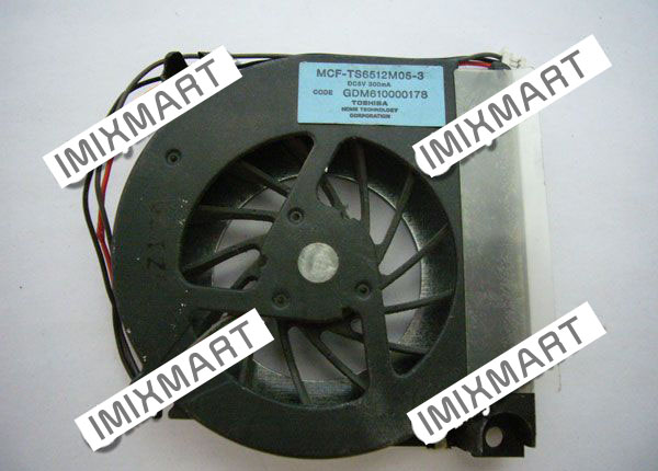 Toshiba Satellite A15 A10 Cooling Fan MCF-TS6512M05-3 GDM61000017B