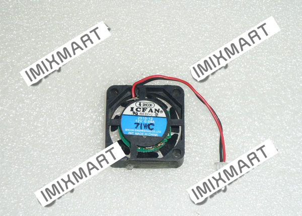 ICFAN 2510-12 DC12V 0.09A 2510 2.5CM 25MM 25X25X10MM 2pin Cooling Fan