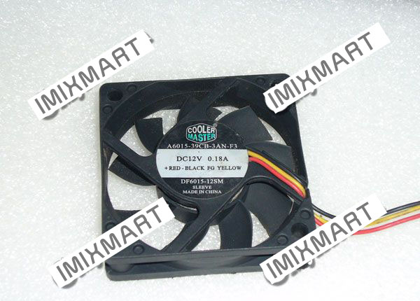 Cooler Master A6015-39CB-3AN-F3 DF6015-12SM 6CM 6015 3Pin Fan