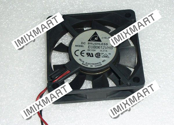 Delta EUB0612VHB DC12V 0.27A 6015 6Cm 60x60x15mm Fan